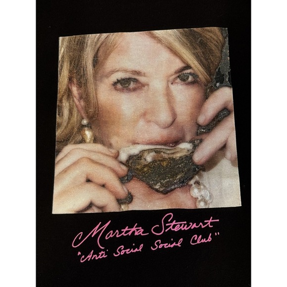 Anti Social Social Club Martha Stewart Shirt Mens Medium Black Graphic Art‎ USA - Picture 2 of 10